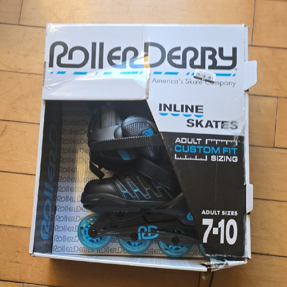 Roller Derby Black and Blue Inline Skates